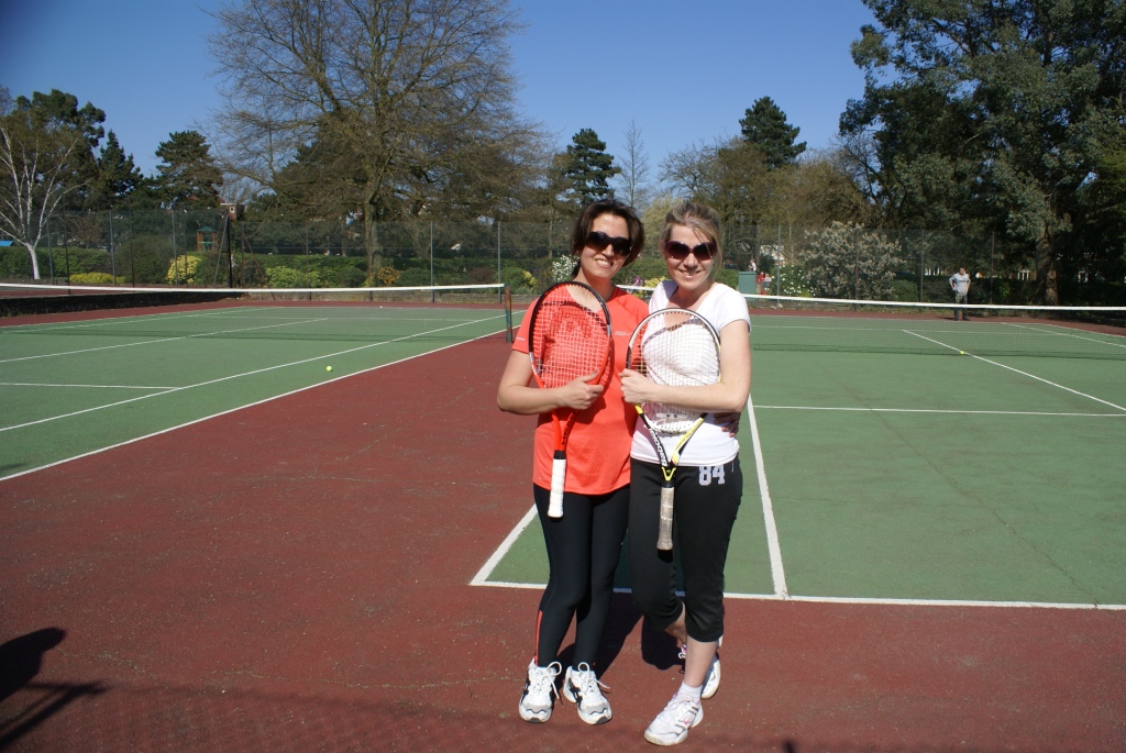 Leisure courses - students playing Tennis