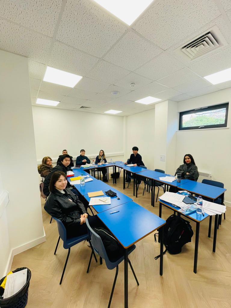 Nacel English School London - classroom with English learners