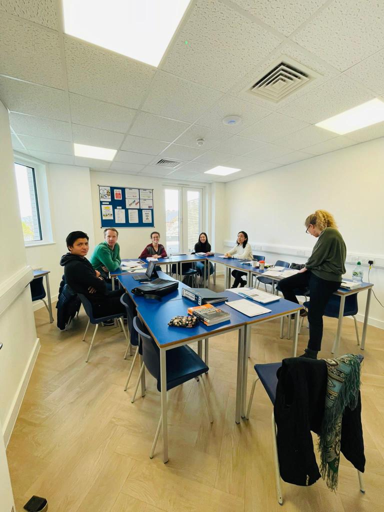 Nacel English School London - classroom with English teacher