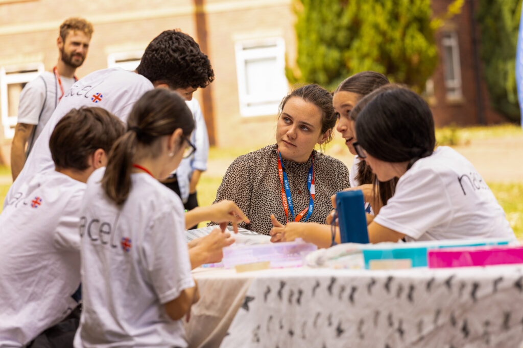 Interactive English class at the Summer Camp