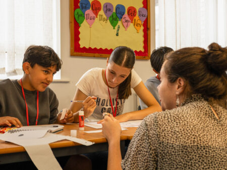 London summer camp- English teacher supporting students at Nacel English School Summer Camp