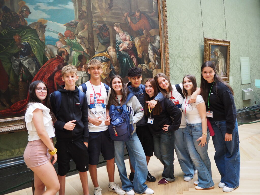 Summer camp London participants visiting British Museum