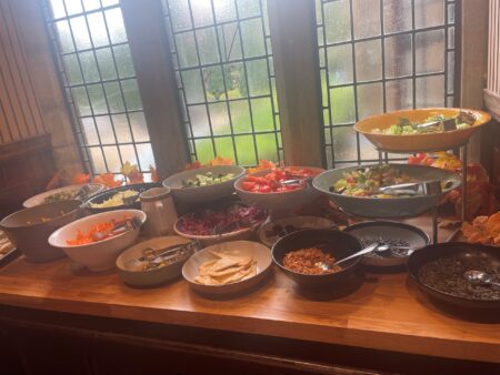 summer camps in London - Healthy Salad bar served at Nacel summer camp in London